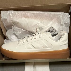 Adidas ZNTASY sneakers.  Off white and gum rubber sole.  New in box with tags.